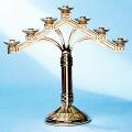  Altar Candelabra | 3 Lite | Bronze Or Brass | Fixed Arm | Round Base 