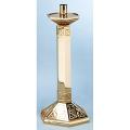  Paschal Candlestick | 28" | Bronze Or Brass | Hexagonal Base & Column 