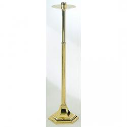  Processional Candlestick | 46\" | Bronze Or Brass | Hexagonal Base 