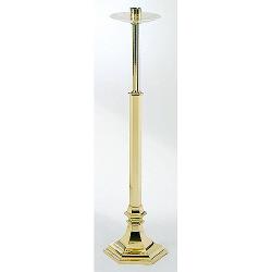  Processional Candlestick | Bronze Or Brass | Hexagonal Base | 44\" 
