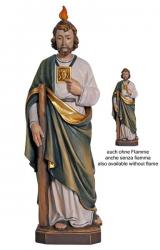  St. Jude Statue in Maple or Linden Wood, 5.5\" - 71\"H 