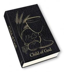  \"CHILD OF GOD\" BLACK FIRST COMMUNION PRAYER BOOK (2 PC) 