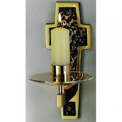  Consecration Candleholder | 4\" x 10\" | Bronze Or Brass | 1-1/2\" Socket 