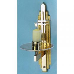  Consecration Candleholder | 2\" x 9\" | Bronze Or Brass | 1-1/2\" Socket 