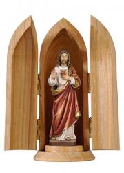  Sacred Heart of Jesus in Niche, 3\" & 4\"H 