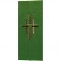  Dark Green Ambo/Lectern Cover - Crosses - Dupion Fabric 