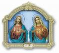  THE SACRED HEART/IMMACULATE HEART PLAQUE 