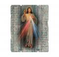  DIVINE MERCY SMALL VINTAGE PLAQUE WITH HANGER 