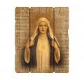  IMMACULATE HEART OF MARY SMALL VINTAGE PLAQUE WITH HANGER 