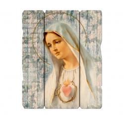  IMMACULATE HEART OF MARY VINTAGE PLAQUE WITH HANGER 