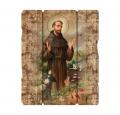  ST. FRANCIS VINTAGE PLAQUE WITH HANGER 