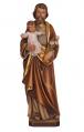  St. Joseph w/Child Statue in Maple or Linden Wood, 6" - 71"H 