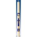  Blue "Eucharist" Wax Decorated Easter Paschal Candle 
