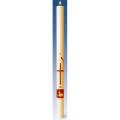 Red "Chi Rho/Pax" Wax Decorated Easter Paschal Candle 