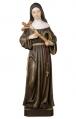  St. Rita Statue in Maple or Linden Wood, 6.5" - 71"H 