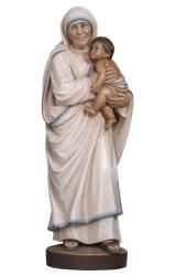  St. Teresa of Calcutta Statue in Maple or Linden Wood, 6\" - 71\"H 
