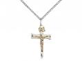  Nail Crucifix Two Tone Neck Medal/Pendant Only 