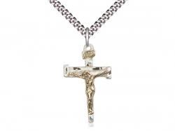 Nail Crucifix Two Tone Neck Medal/Pendant Only 
