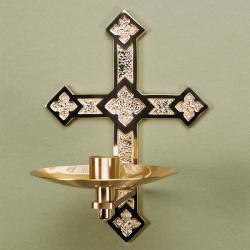  Satin Finish Bronze Consecration/Dedication Candle Holder: 2614 Style 