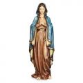  Praying Madonna Statue in a Resin/Stone Mix, 37 1/2"H 
