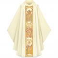  White Chasuble - "Life of Christ" - Cantate Fabric 