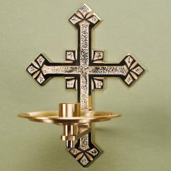  High Polish Finish Bronze Consecration/Dedication Candle Holder: 2740 Style 