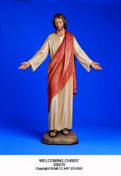  Welcoming Christ Statue in Fiberglass, 72\" - 144\"H 