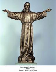  Welcoming Christ Statue in Fiberglass, 48\" & 72\"H 