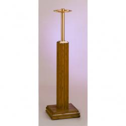  Processional Bronze/Wood Floor Candlestick: 2828 Style - 44\" Ht - 1 1/2\" Socket 