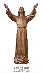  \"Christ of the Deep\" Statue in Fiberglass, 60\" & 74\"H 