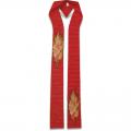  Red Overlay Stole - Pascal Fabric 