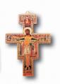  5" SAN DAMIANO CROSS GOLD LEAF STAMPED (3 PC) 