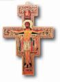  9" SAN DAMIANO CROSS GOLD STAMPED 