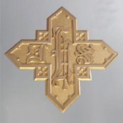  IHS Christogram Wall Plaque | 15” x 15” | Bronze | Name Of Jesus 