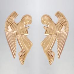  Praying Angel Wall Plaque | Left Only | 4” x 7-3/4” | Bronze Or Aluminum 