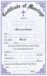  Marriage Certificate Pad/50 - OA312 
