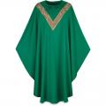  Green Gothic Chasuble - Brugia Fabric 