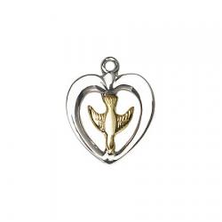  Holy Spirit Two Tone Neck Medal/Pendant Only 