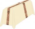  Beige Funeral Pall - Dupion Fabric - 2 Sizes 