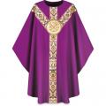  Purple Gothic Chasuble - Dupion Fabric 