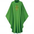  Green Gothic Chasuble - Dupion or Lucia Fabric 