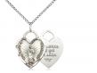 Our Lady of Guadalupe Heart/Recuerdo Neck Medal/Pendant Only 