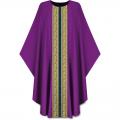  Purple Gothic Chasuble - Brugia Fabric 