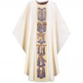  Beige Gothic Chasuble - Life of the Blessed Mother - Dupion Fabric 