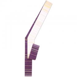  White/Purple - Reversible Deacon Stole - Melchior Fabric 