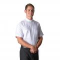  White Short Sleeve Tab Clergy Shirts 