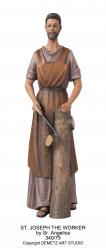 St. Joseph the Worker Statue by Sister Angelica in Fiberglass, 48\"H 