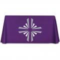  Purple Full Laudian Frontal - Designed Cross - Omega Fabric 
