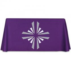  Purple Full Laudian Frontal - Designed Cross - Omega Fabric 