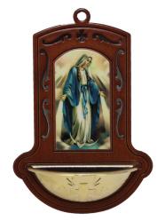  Our Lady of Grace Holy Water Font, 5\" 